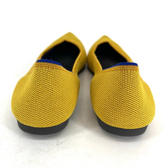 Rothy's Women's 7.5 Yellow The Point Pointed Toe Slip on Flat Pumps - Picture 3 of 7